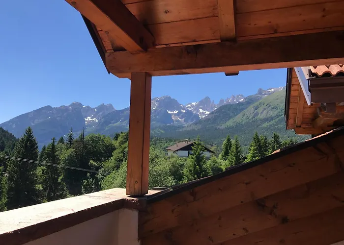 Attico In Legno Ad Andalo, Di Fronte Alle Piste Da Sci